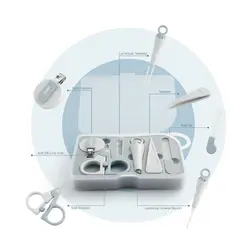 ست مانیکور نوزاد 6 تکه اودوکس Odox دارای رنگ‌بندی