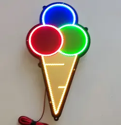 تابلو ال ای دی بستنی کد 44cm
