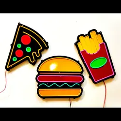 تابلو نئون فلکسی طرح پیتزا کد 25