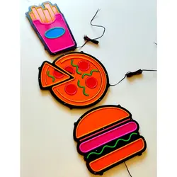 تابلو نئون فلکسی برگر کد 511