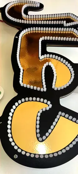 تابلو ال ای دی ذغال کد 44cm