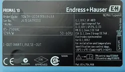 ریموت فلو ترانسمیتر ENDRESS+HAUSER مدل PROMAG 10 10W3H