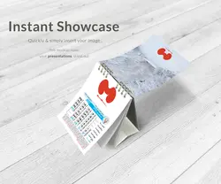 موکاپ تقویم رومیزی ایستاده