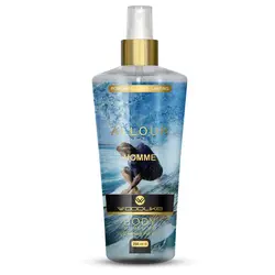 بادی اسپلش مردانه وود لایک مدل آلور هوم Allour Homme حجم 250 میلی لیتر