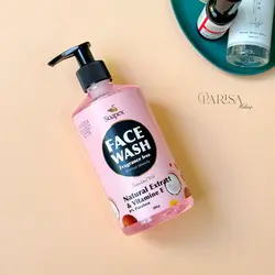 شوینده صورت سوپکس مدل چای سبز و ویتامین ای Natural & Vitamin E(350 گرم)