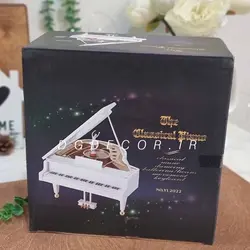 پیانو کوکی موزیکال با بالرین رقصان در دو سایز