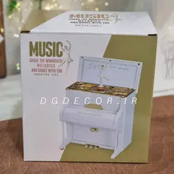 پیانو کوکی موزیکال با بالرین رقصان