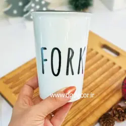 جاقاشق و چنگال سرامیکی تکست