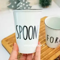 جاقاشق و چنگال سرامیکی تکست