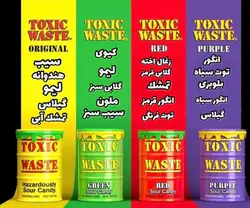 آبنبات خیلی ترش بشکه ای قرمز 42 گرم تاکسیک ویست toxic waste