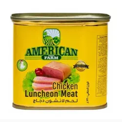 کنسرو کالباس مرغ 320 گرم امریکن فارم – American farm Chicken luncheon meat