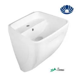 کاسه رو شویی نیم پایه مروارید مدل مگا-رنگ سفید