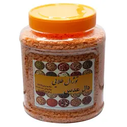 دال عدس توژان طلایی مدل قوطی 900 گرمی