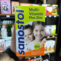 شربت مولتی سانستول پلاس زینک 155 میلی لیتر ( انقضا: 2025/07 )