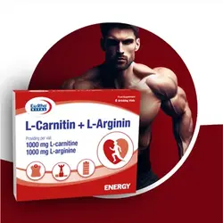 ویال L-Carnitin And L-Arginin ال کارنیتین و ال آرژنین یورویتال ۶ عدد