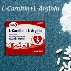 ویال L-Carnitin And L-Arginin ال کارنیتین و ال آرژنین یورویتال ۶ عدد