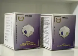 ماسک ffp2 پنج لایه بدون سوپاپ طوسی