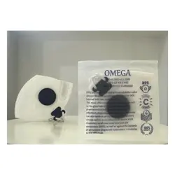 ماسک ffp2 شش لایه سوپاپ دار سفید