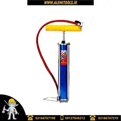 تلمبه باد دستی کوچک پرباد شلنگ 60 سانتی