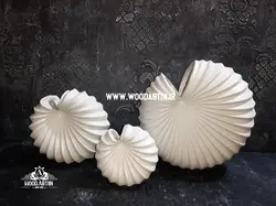 پلی‌استر گلدان صدف سه سایز