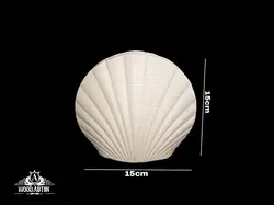 پلی‌استر گلدان صدف دو سایز