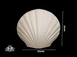 پلی‌استر گلدان صدف دو سایز