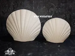 پلی‌استر گلدان صدف دو سایز