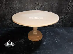 پایه کیک چوبی خام قطر 30