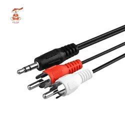 کابل صدا 1 به 2 اسپیکر AUX TO AV