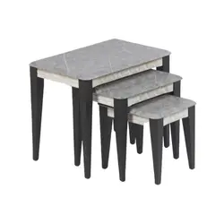 میز جلو مبلی و عسلی اکتیوهوم مدل کریستال مجموعه 4 عددی کاتن مدل 104624