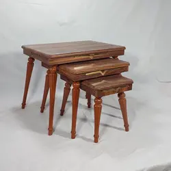 میز پذیرایی مدل نگین j610 مجموعه ی 4 عددی کاتن مدل 104536