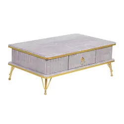 میز پذیرایی مدل Shabnam-T1 مجموعه 4 عددی به همراه میز تلویزیون کاتن مدل 104495