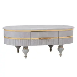 میز پذیرایی مدل Sahand-S1 مجموعه 4 عددی به همراه میز تلویزیون کاتن مدل 104491