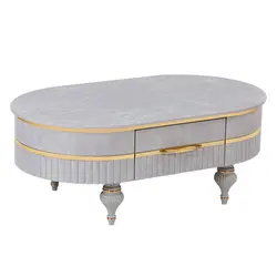 میز پذیرایی مدل Sahand-S1 مجموعه 4 عددی به همراه میز تلویزیون کاتن مدل 104491