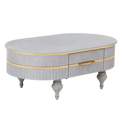 میز پذیرایی مدل Sahand-S1 مجموعه 4 عددی به همراه میز تلویزیون کاتن مدل 104491