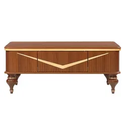 میز پذیرایی مدل Nice-B1 مجموعه 4 عددی به همراه میز تلویزیون کاتن مدل 104484