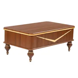 میز پذیرایی مدل Nice-B1 مجموعه 4 عددی به همراه میز تلویزیون کاتن مدل 104484