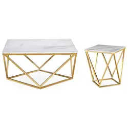 میز پذیرایی مدل Armen مجموعه 2 عددی کاتن مدل 104453