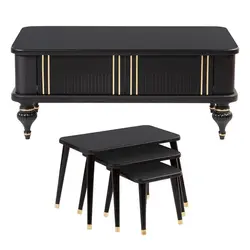 میز پذیرایی مدل Almas-M1 مجموعه 4 عددی کاتن مدل 104446