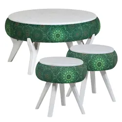 میز پذیرایی مدل AK-95 بسته 3 عددی کاتن مدل 104441