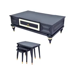 میز پذیرایی مدل 217 مجموعه 4 عددی کاتن مدل 104419