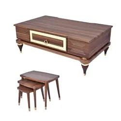 میز پذیرایی مدل 217 مجموعه 4 عددی کاتن مدل 104419