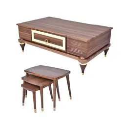 میز پذیرایی مدل 217 مجموعه 4 عددی کاتن مدل 104419