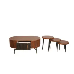 میز پذیرایی کد 1030 مجموعه 4 عددی کاتن مدل 104408