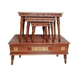 میز پذیرایی کد 02 مجموعه 4 عددی کاتن مدل 104404