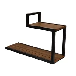 کتابخانه مدل دیواری دو طبقه 80 کاتن مدل 104345