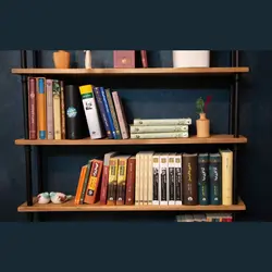 کتابخانه مدل دکوراتیو 6 طبقه کاتن مدل 104343