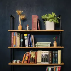 کتابخانه مدل دکوراتیو 6 طبقه کاتن مدل 104343