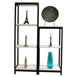 کتابخانه مدل چوبی فلزی IKE432 مجموعه 2 عددی کاتن مدل 104337