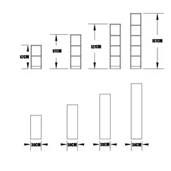 کتابخانه مدل FH314 مجموعه 4 عددی کاتن مدل 103600